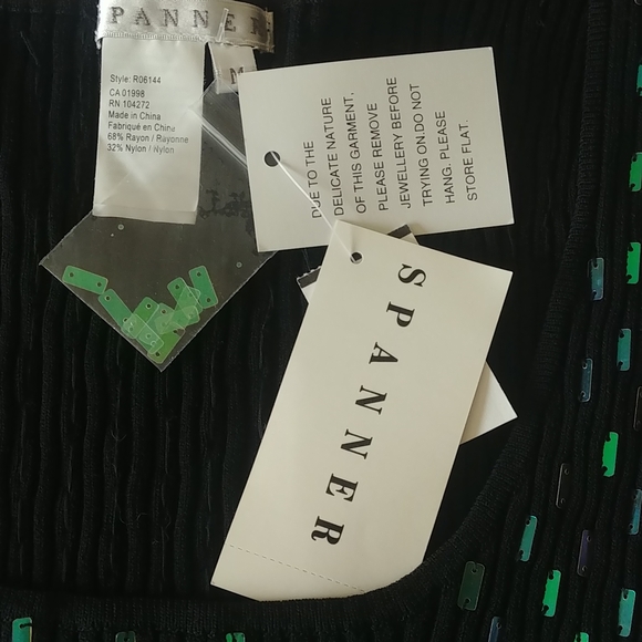 Spanner Ladies Sequence Tank Top NWT Size Medium Stretches Material - Picture 6 of 14